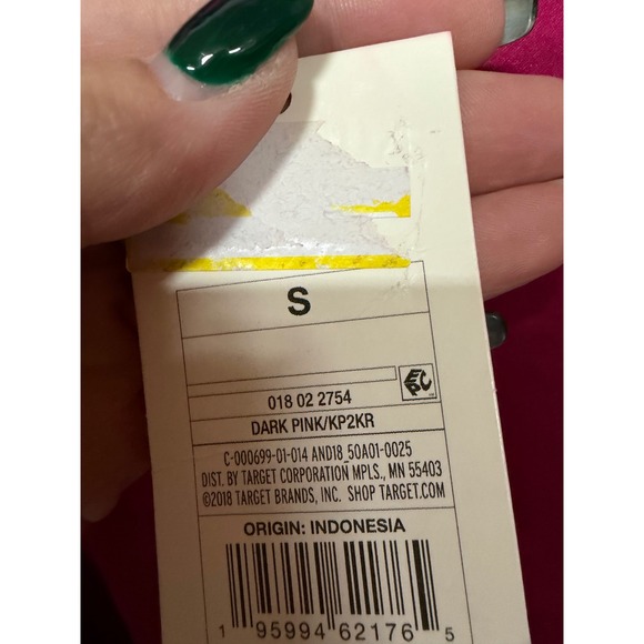 A new Day Pink Satin Top Long Sleeve Button Down Size small NWT Business Casual - Picture 6 of 6